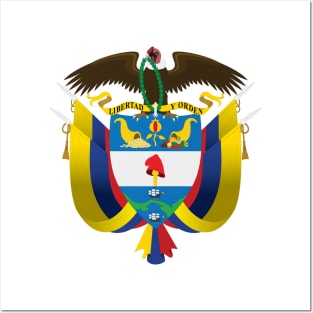 Escudo de Colombia - Coat of arms of Colombia Posters and Art